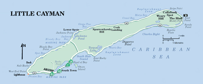 Map of Little Cayman